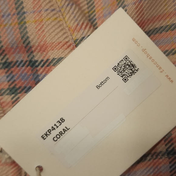 NWT Fanco pink plaid shorts - Picture 15 of 15